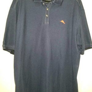 *Tommy Bahama Men's Navy Blue Short Sleeve Collared Polo Shirt Size 2XL